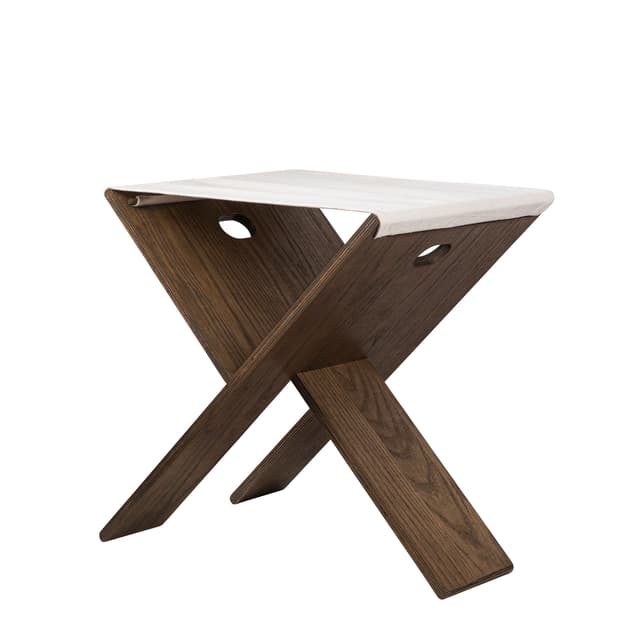 Roots Hocker Dunkel Geölt