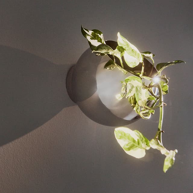Globe Wall Flowerpot Silver Ø21