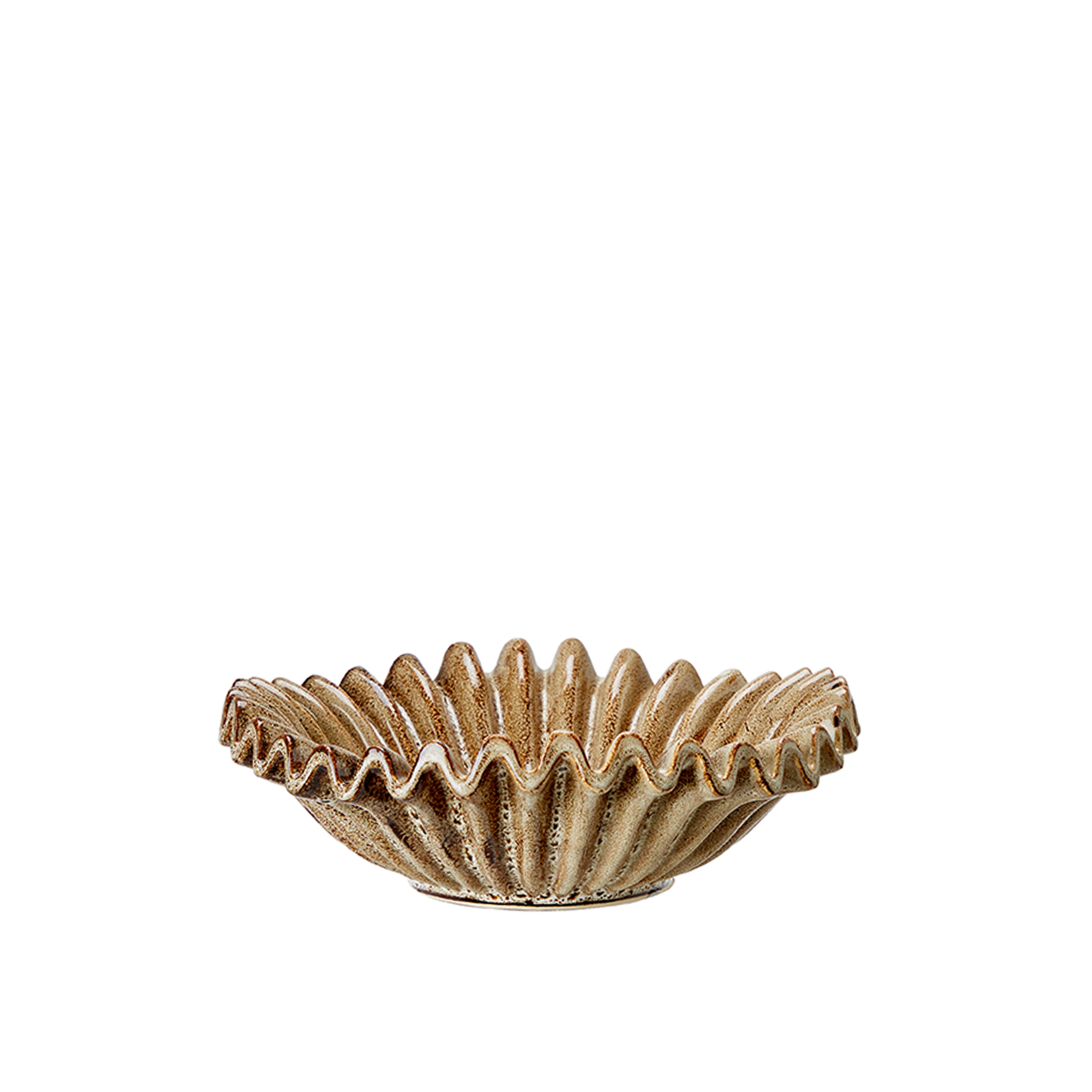 Hanna Serving Platter Dark Brown Glazed Ø24