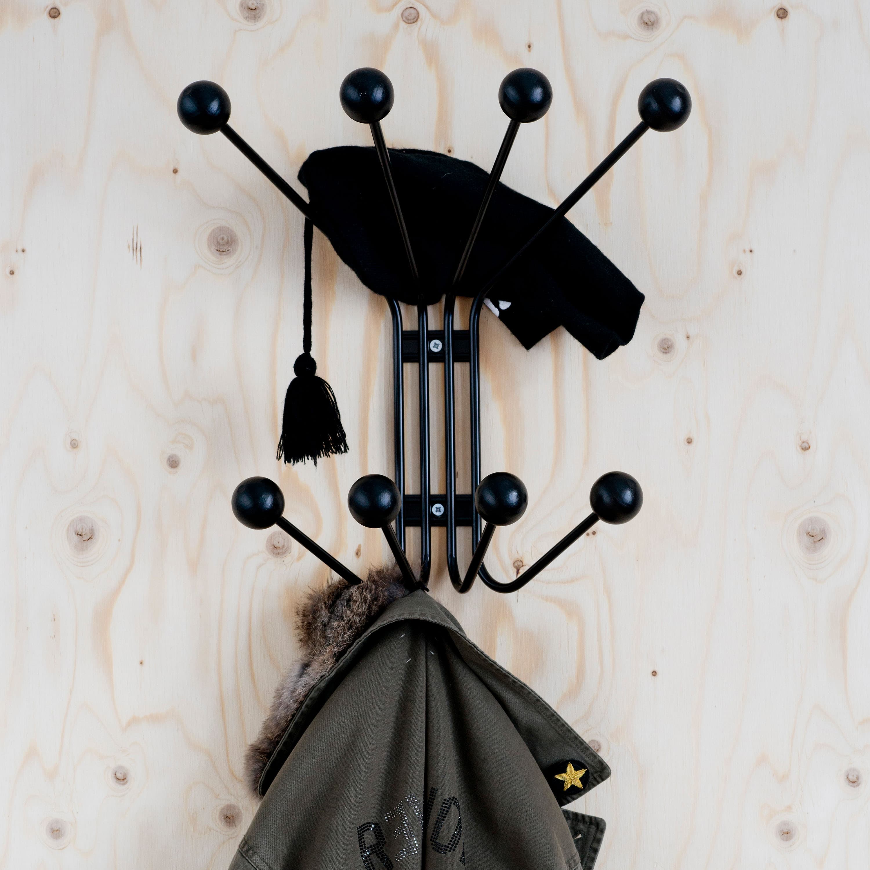 Bill Garderobenleiste Schwarz Small