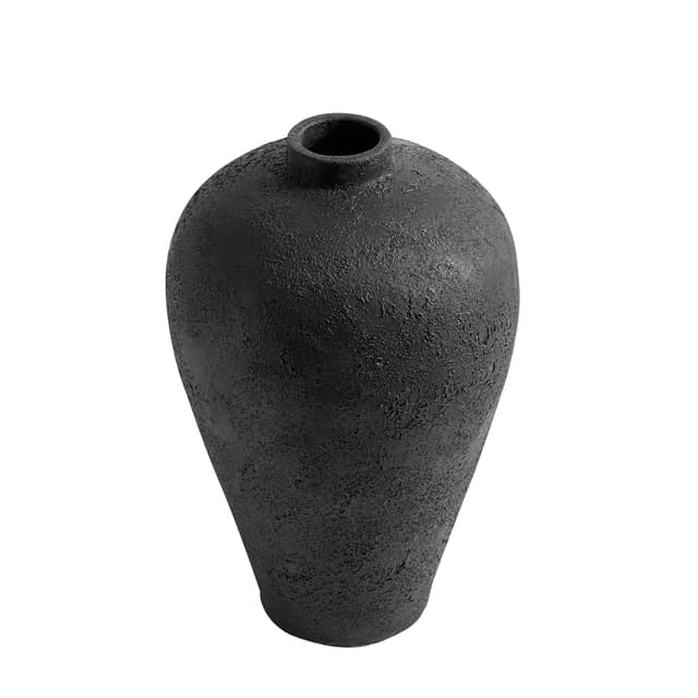 Luna Blumentopf Black Terrakotta Ø35