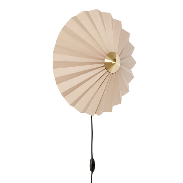 Pliss Wandleuchte Sand/Messing ø48cm