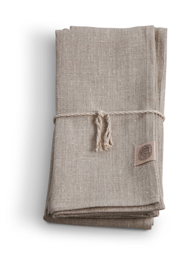 Classic Serviette Leinen Natur 4er-Pack