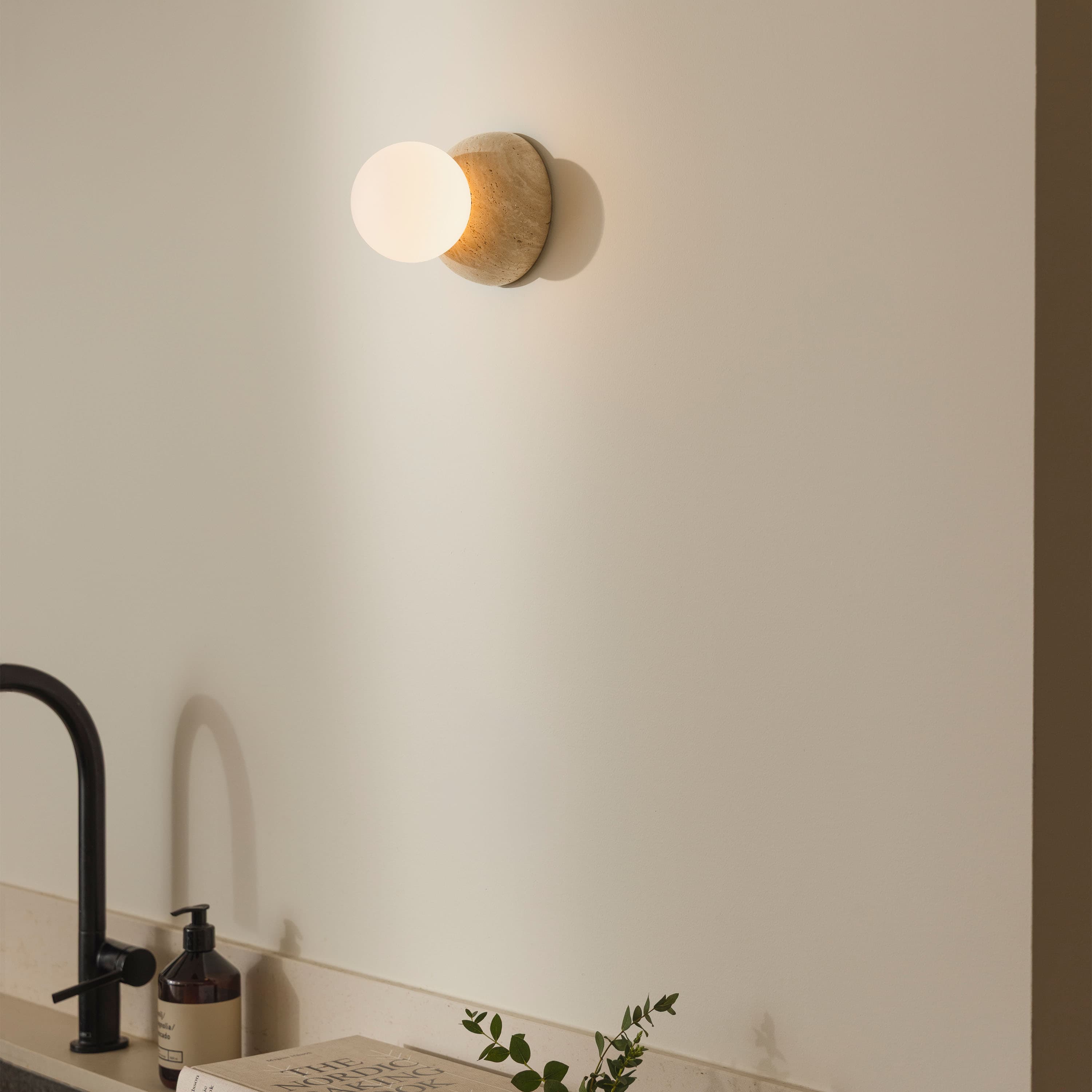 Torrano Wandlampe Beige/Weiß