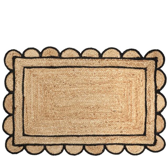 Scallop Fußmatte Schwarz 60x90