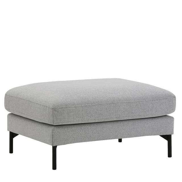 Olivia Footstool Silver
