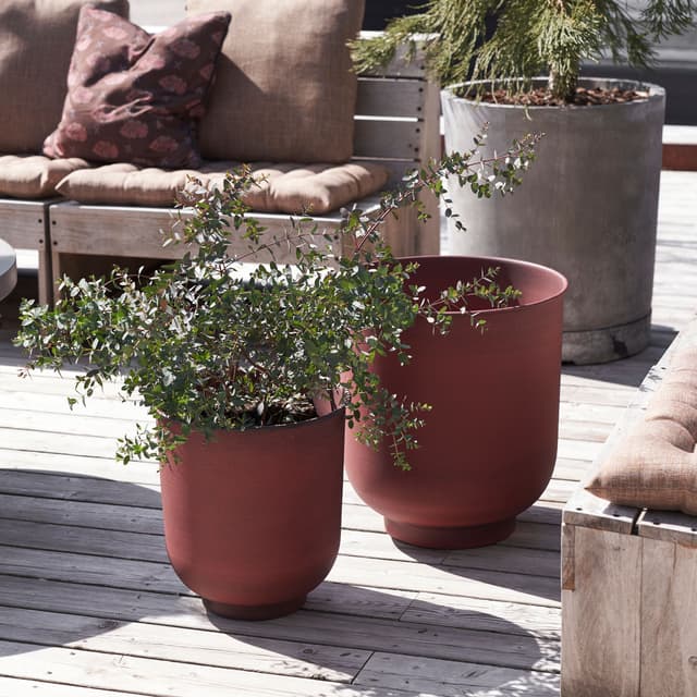 Vig Blumentopf Gebrannte Henna 2er-Set