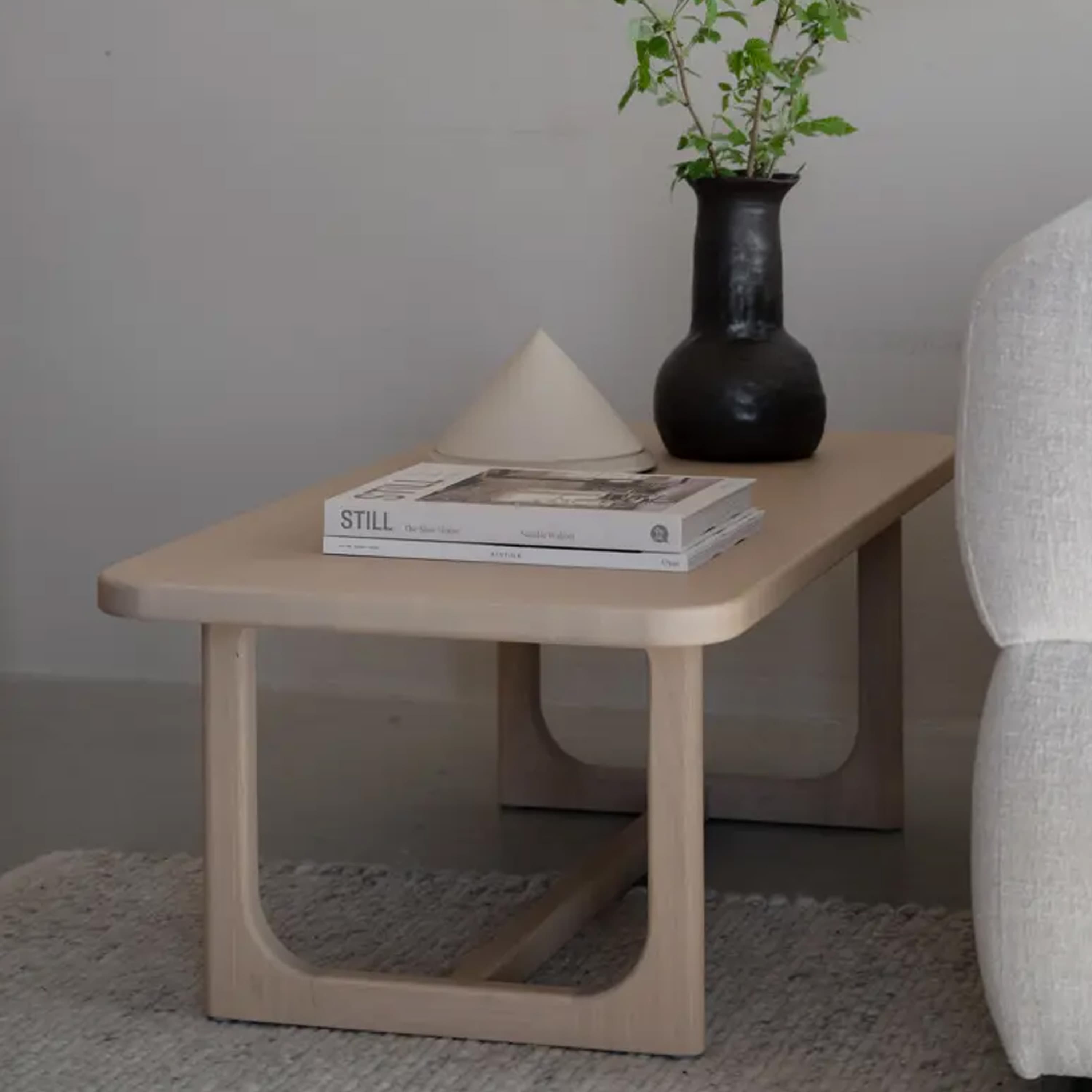 Driscoll Couchtisch Weiß pigmentierte Eiche 103x50