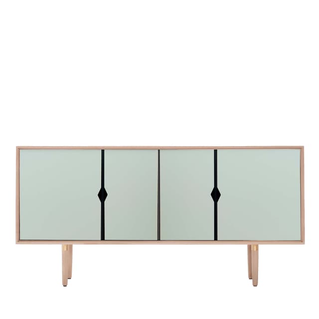S7 Sideboard Eiche geseift/Ozeangrau 163x80