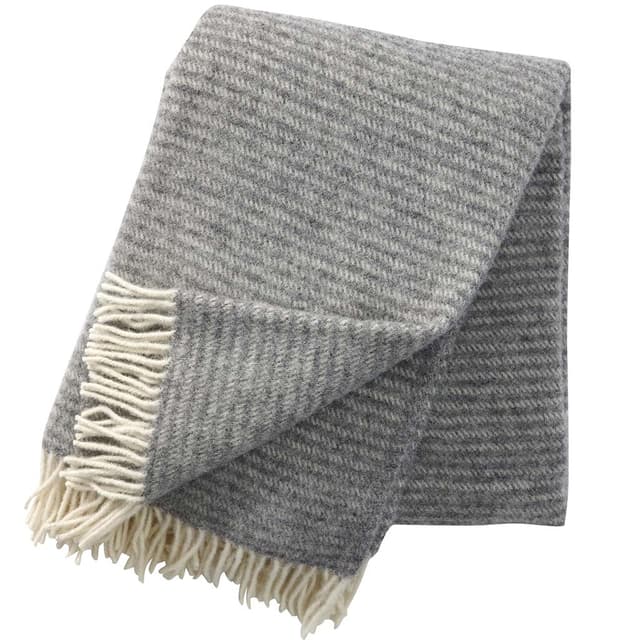 Ralph Wool Throw Light Grey