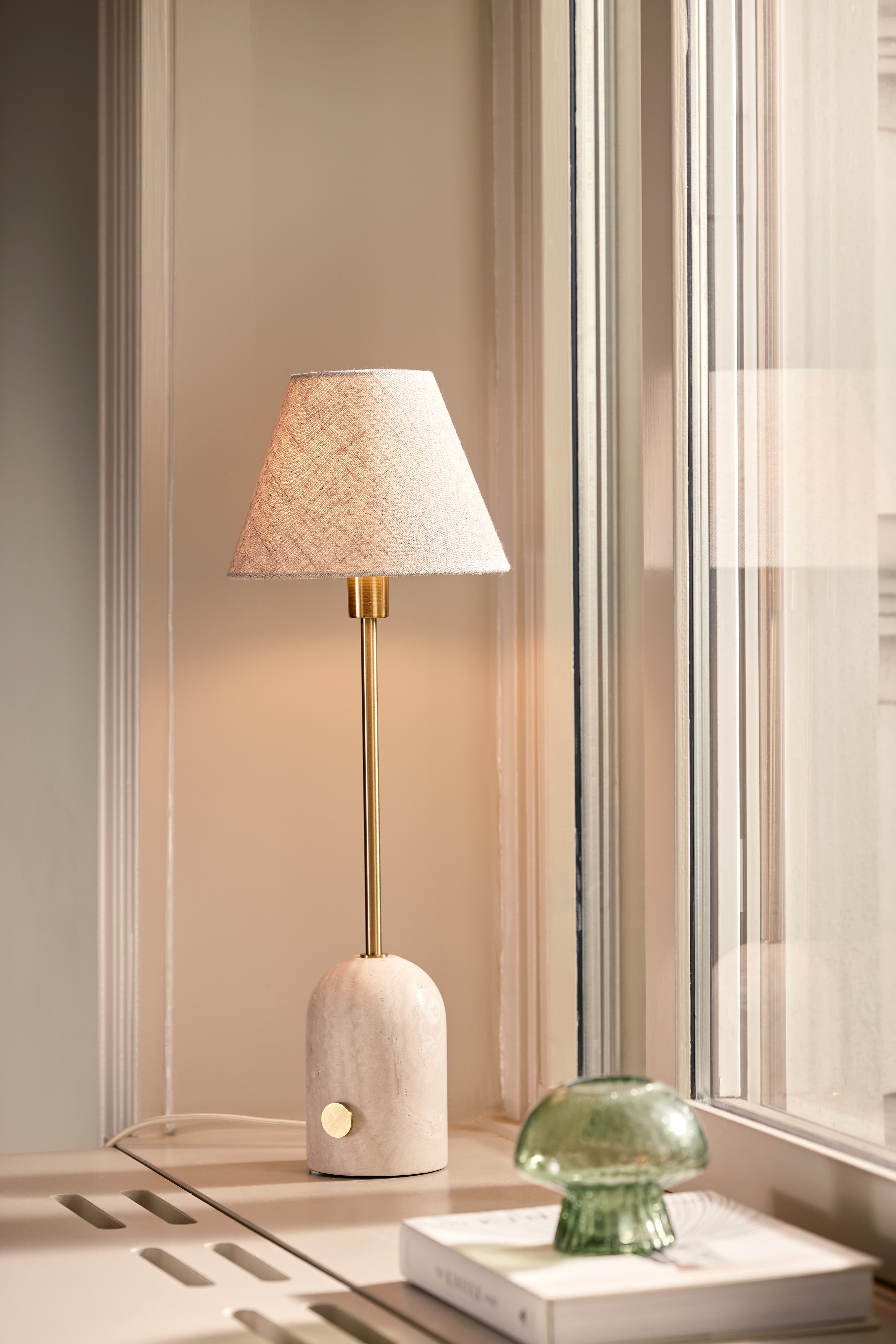 Gino Table Lamp Travertine 20