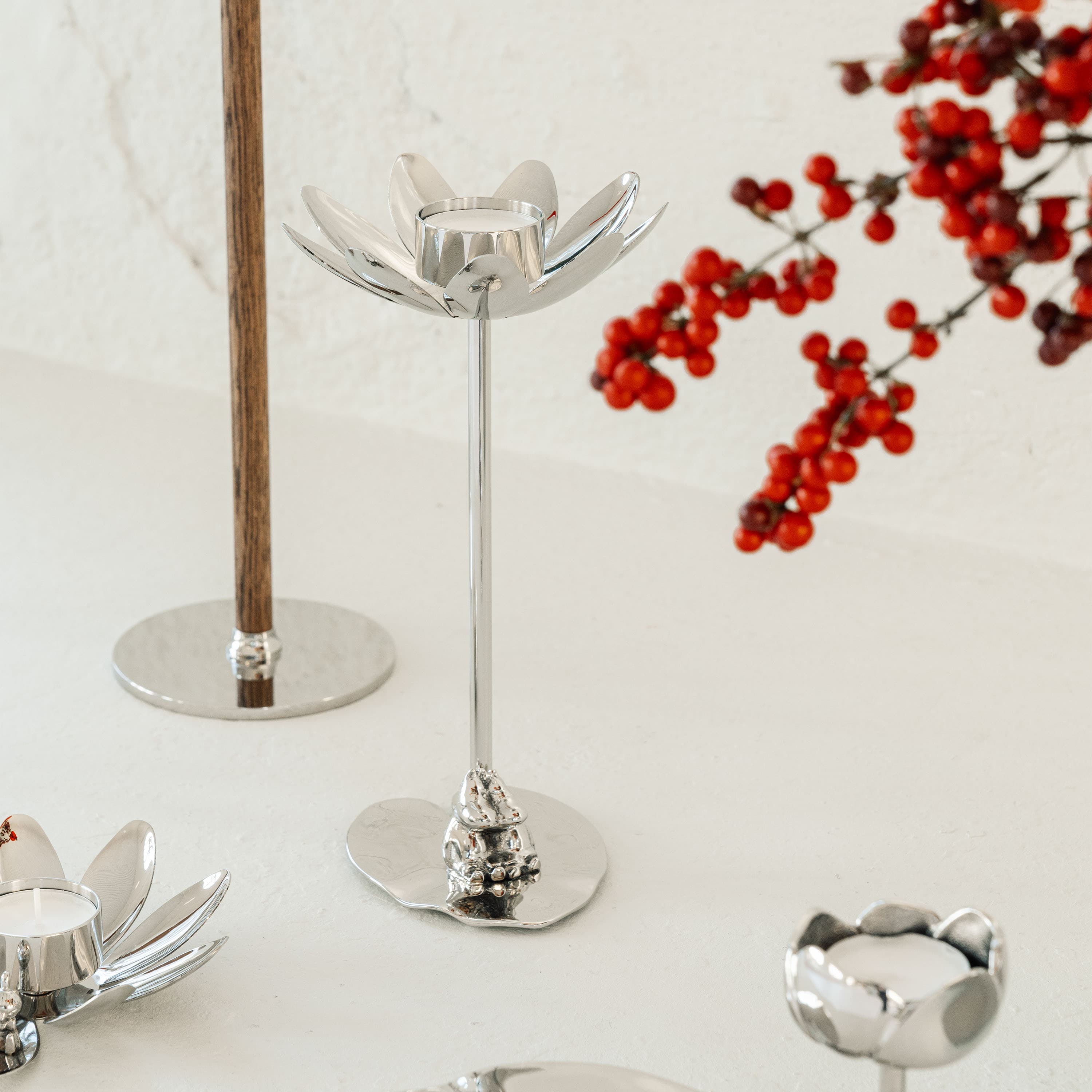 Hilke X Mumins Kleine My Windlicht Silber
