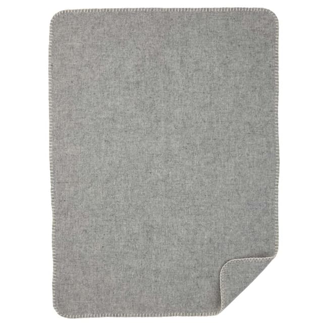 Soft Wool Merino Wool Blanket 65x90 Light Grey