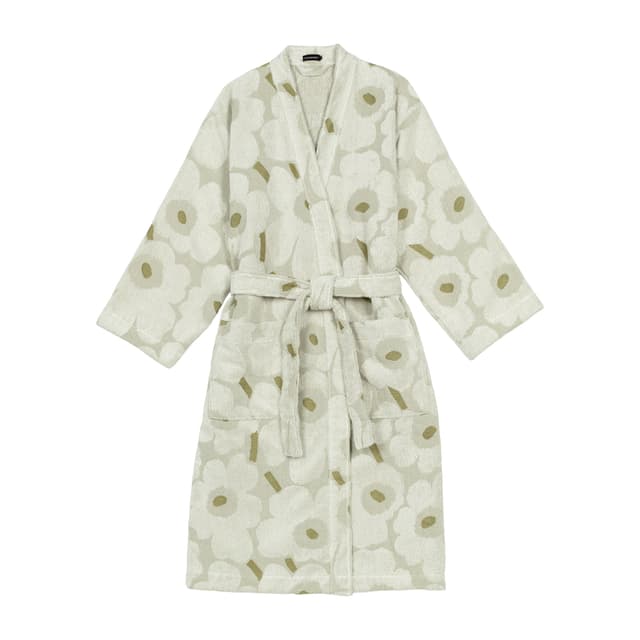 Unikko Bathrobe Green Umber L