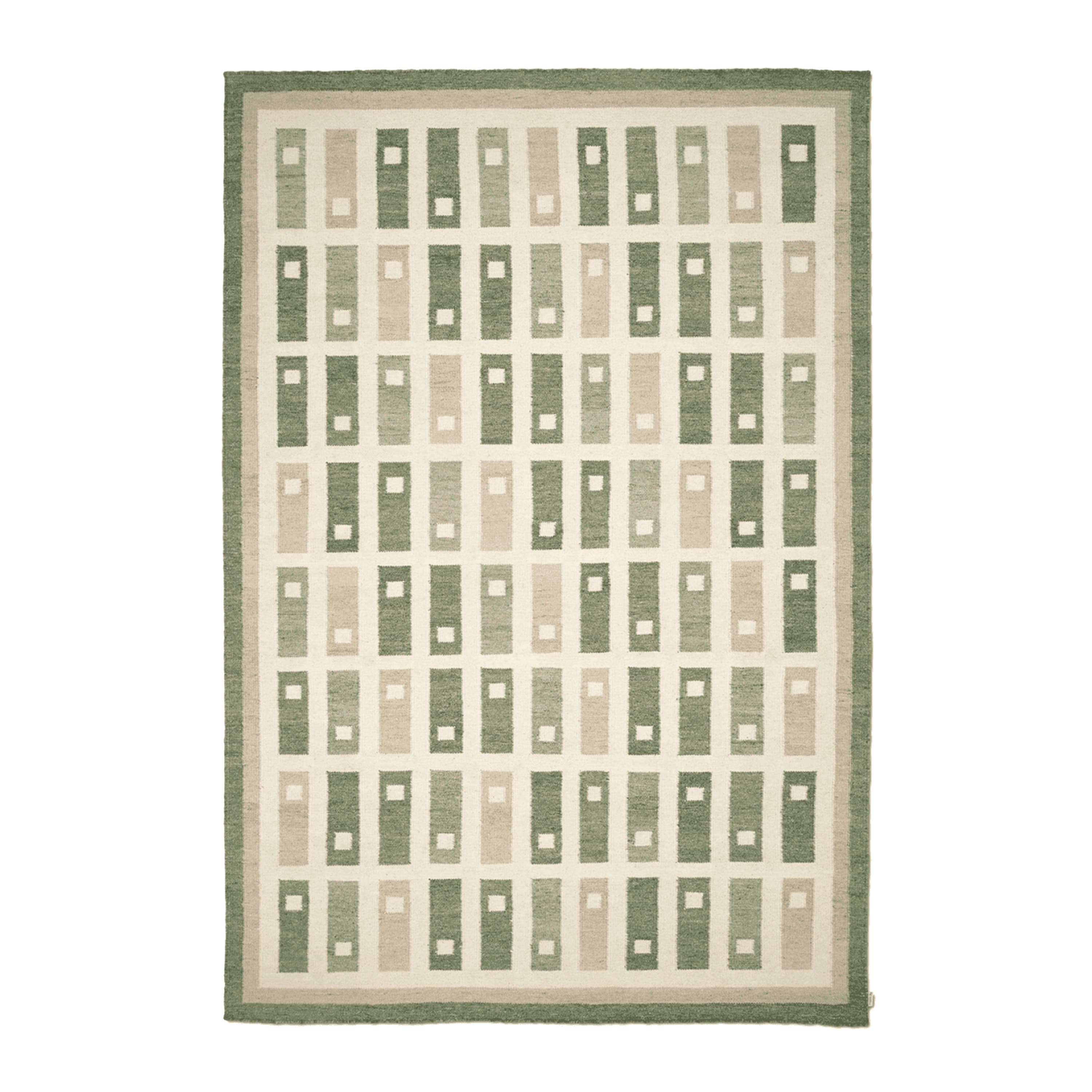 Fyrbo Wollteppich Grün 170x230
