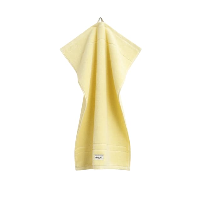 Organic Premium Terry Towel Vanilla Yellow 30x50