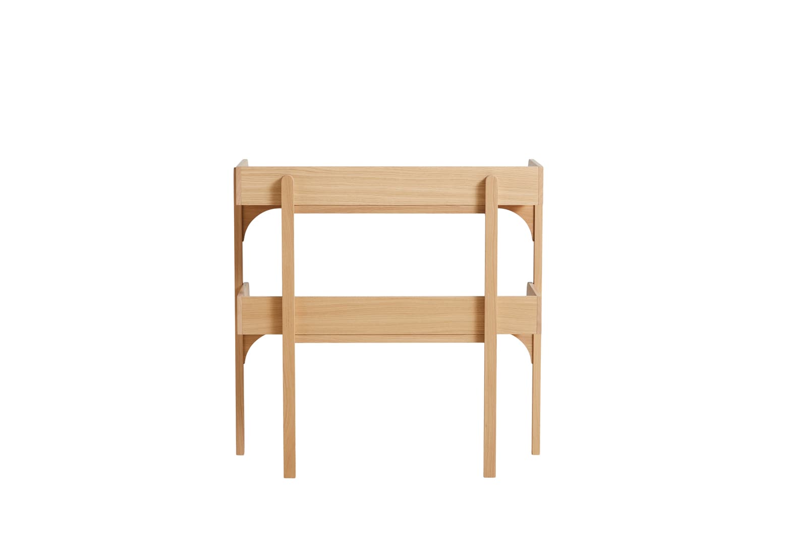 Utility Console Table White Oak