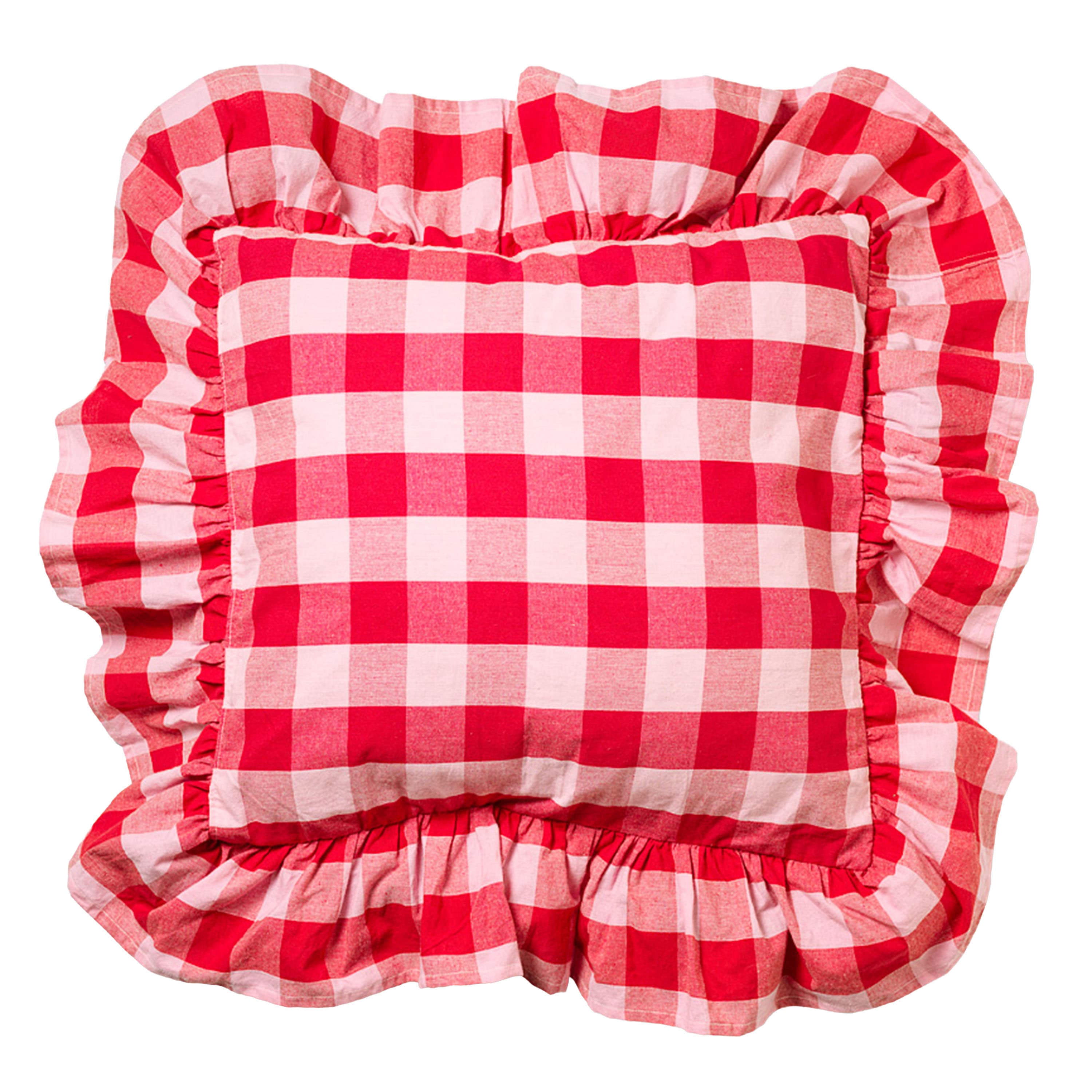 Paola Frill Kissenbezug Rot/Rosa 50x50