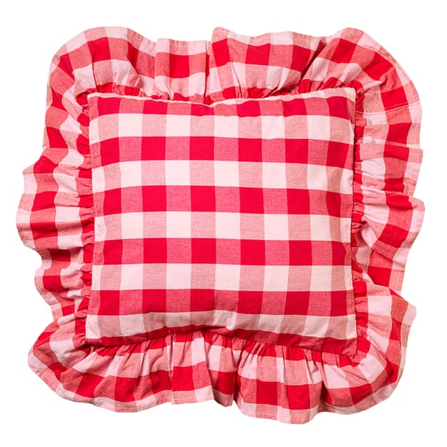 Paola Frill Kissenbezug Rot/Rosa 50x50