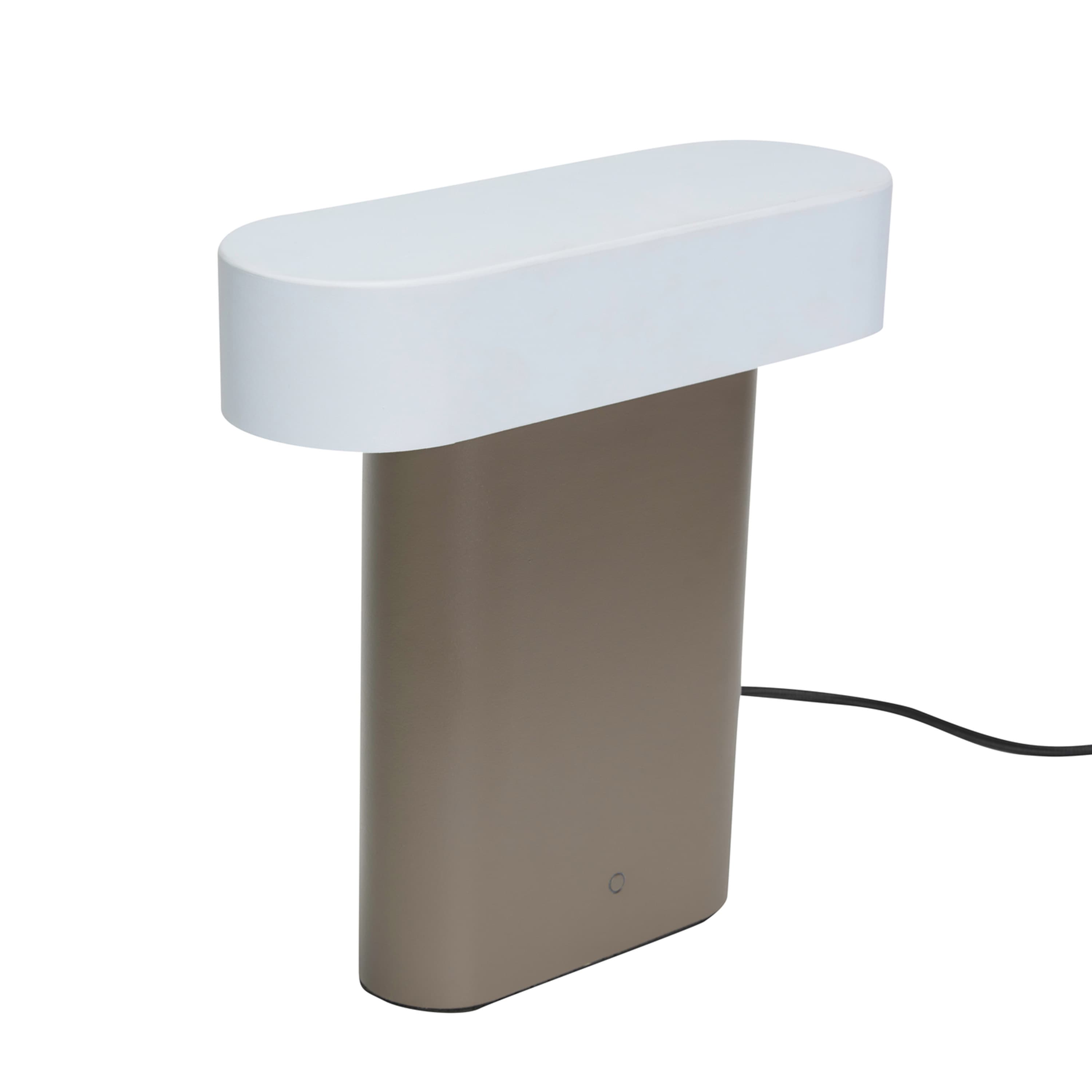 Sleek Tischlampe Brown/Light grey 25cm