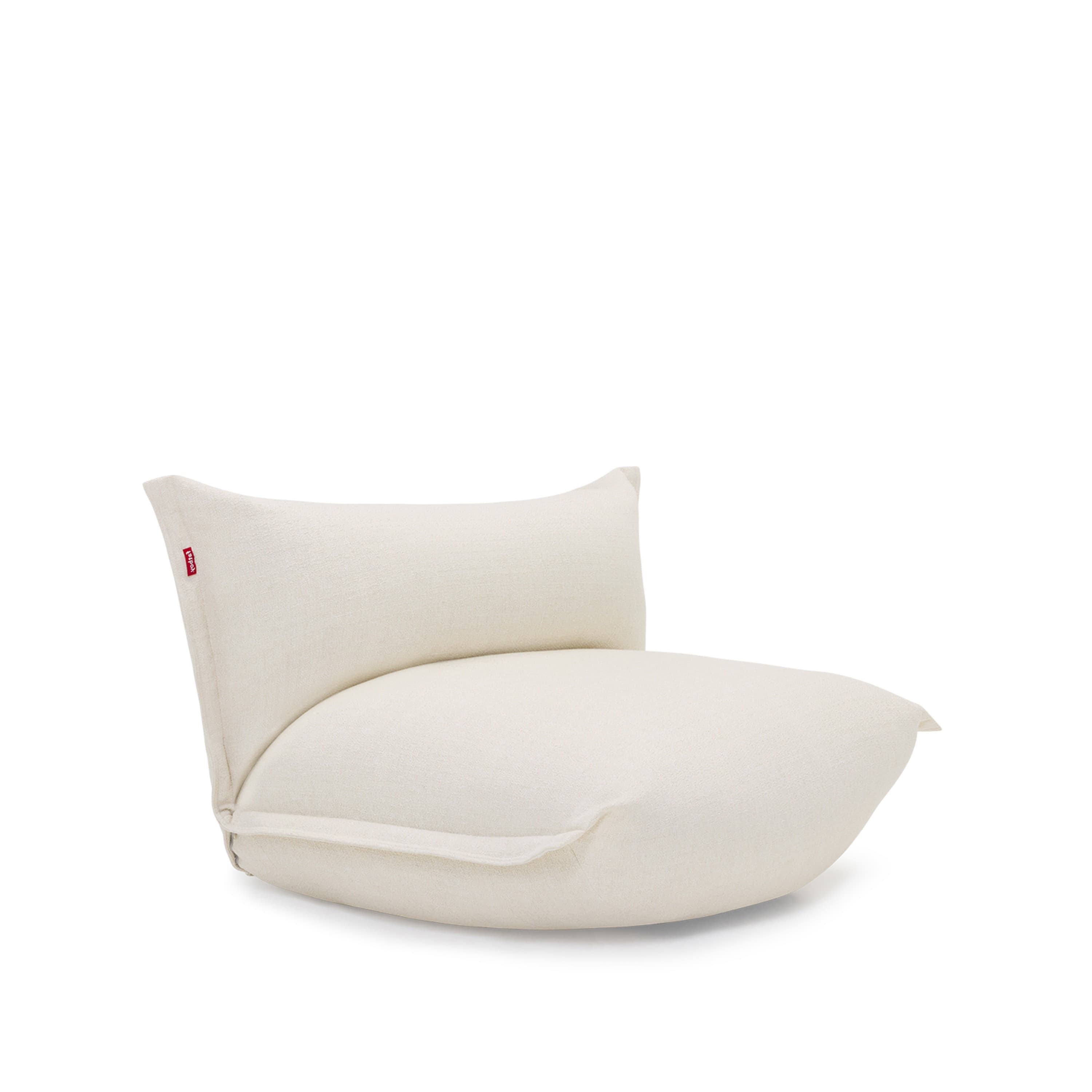 The BonBaron Slim Recycled Bouclé Lounge-Sessel Creme