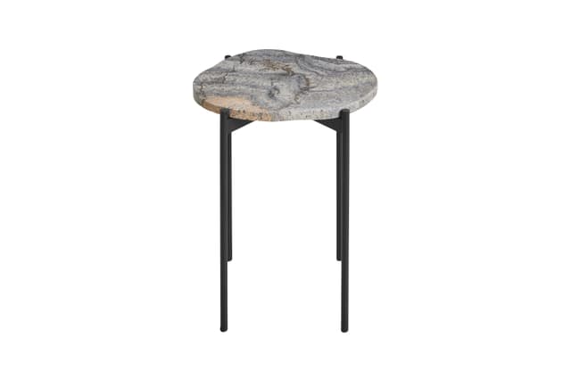 La Terra Side Table Grey/Black Small