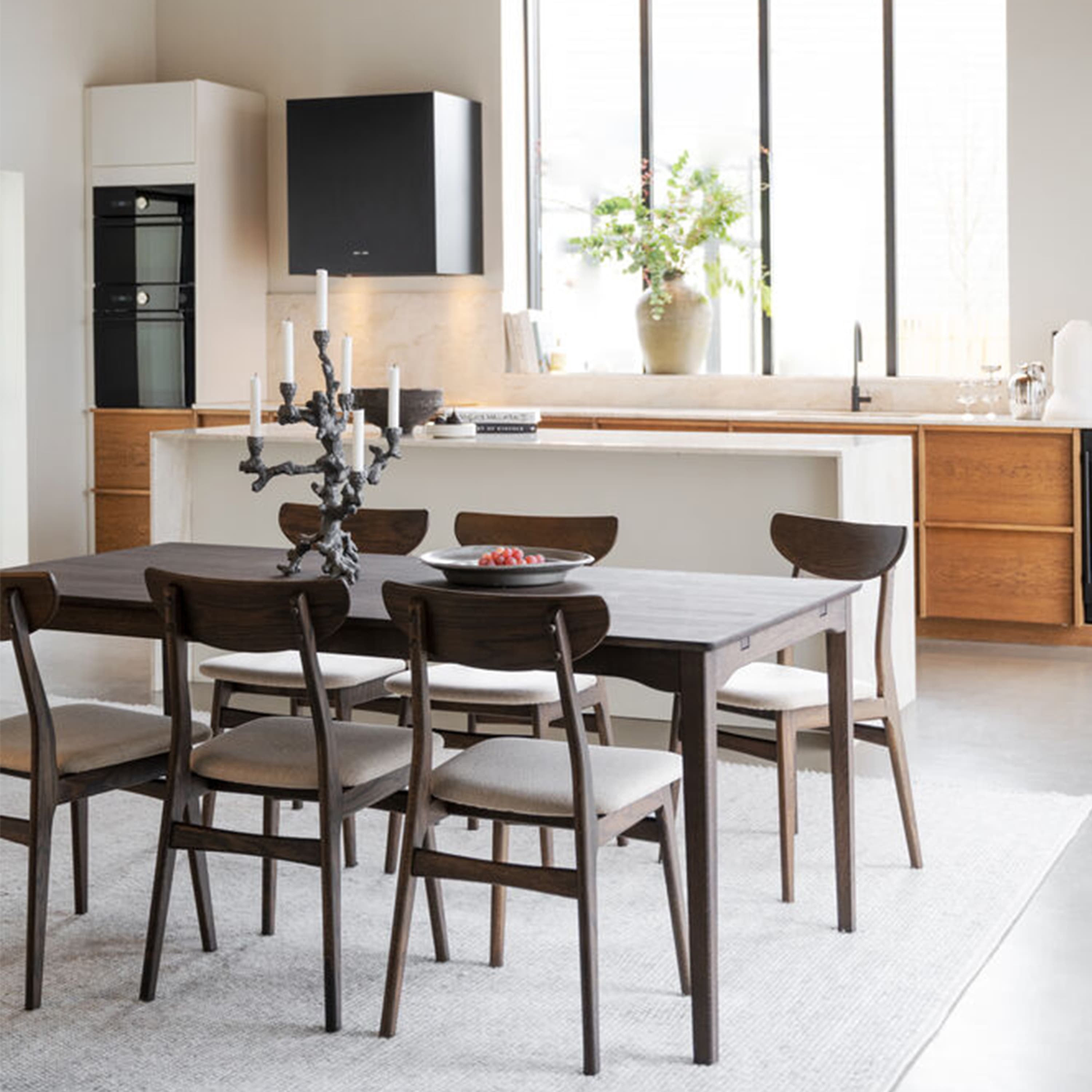 Markham Dining Table Brown 180cm