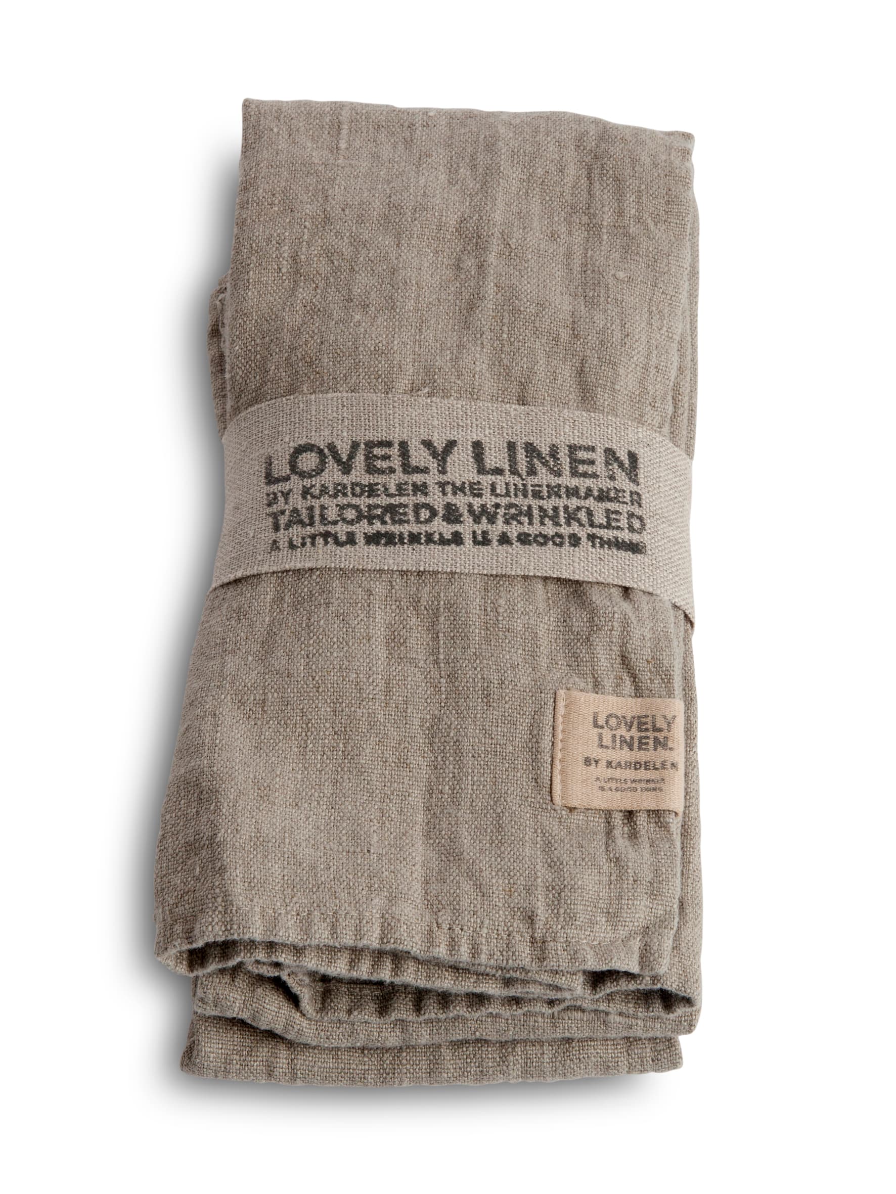 Lovely Serviette Leinen Natur Beige 4er-Pack