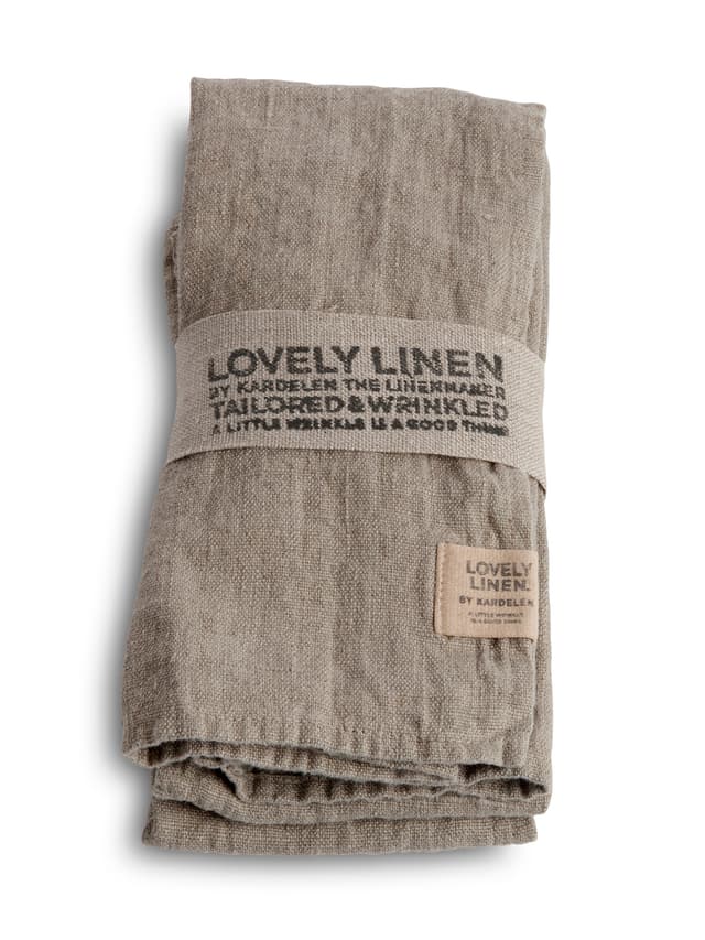 Lovely Serviette Leinen Natur Beige 4er-Pack