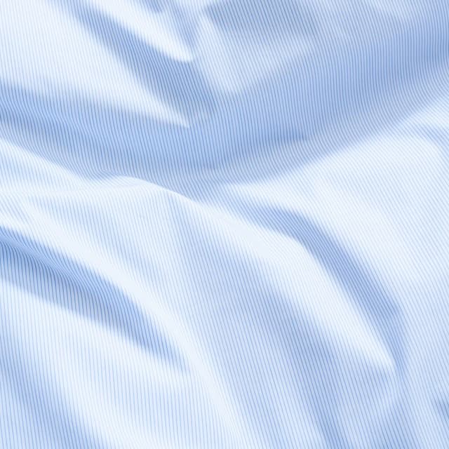 Wall Street Poplin Pillowcase Light Blue Stripes 50x60