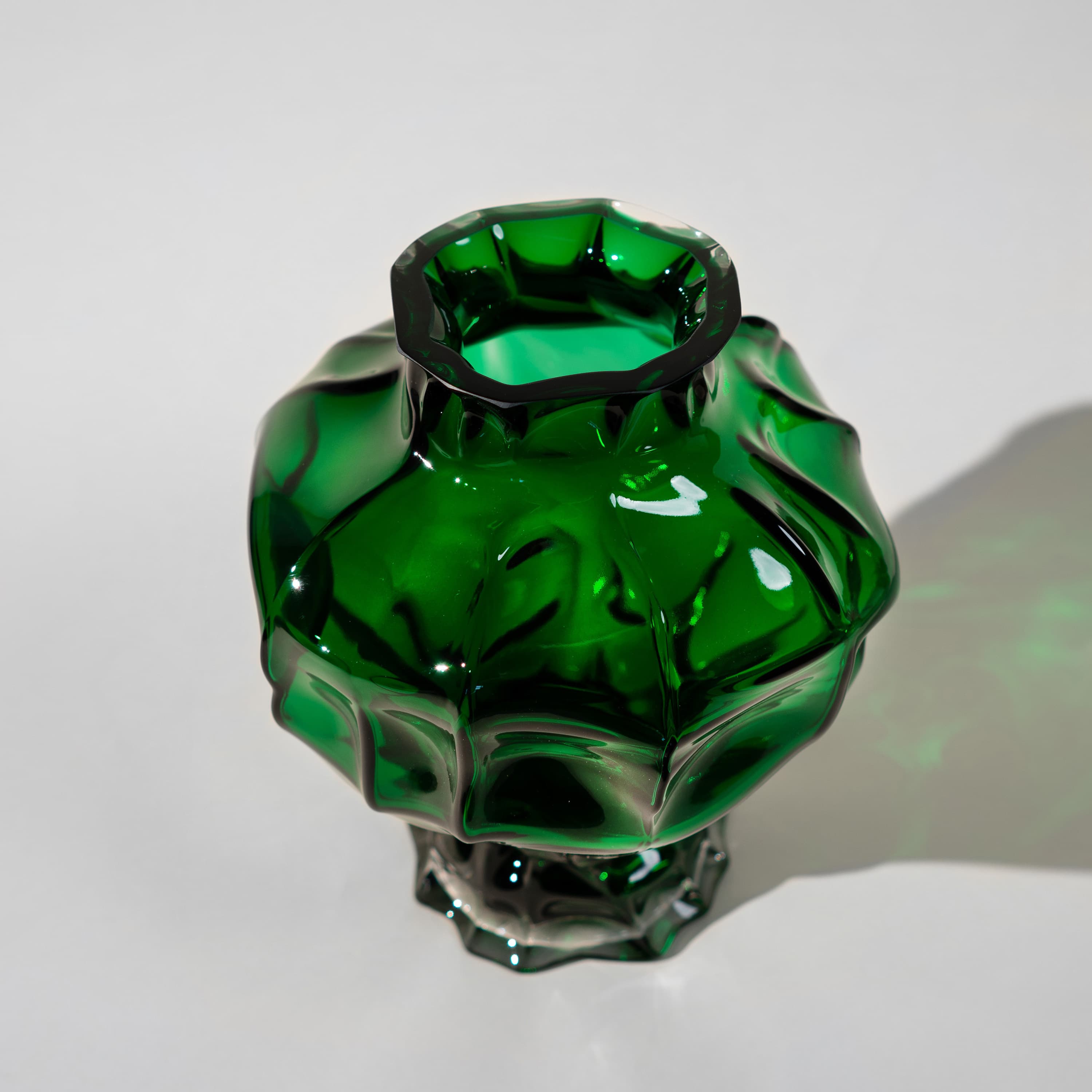 Ammonit Vase Green Large