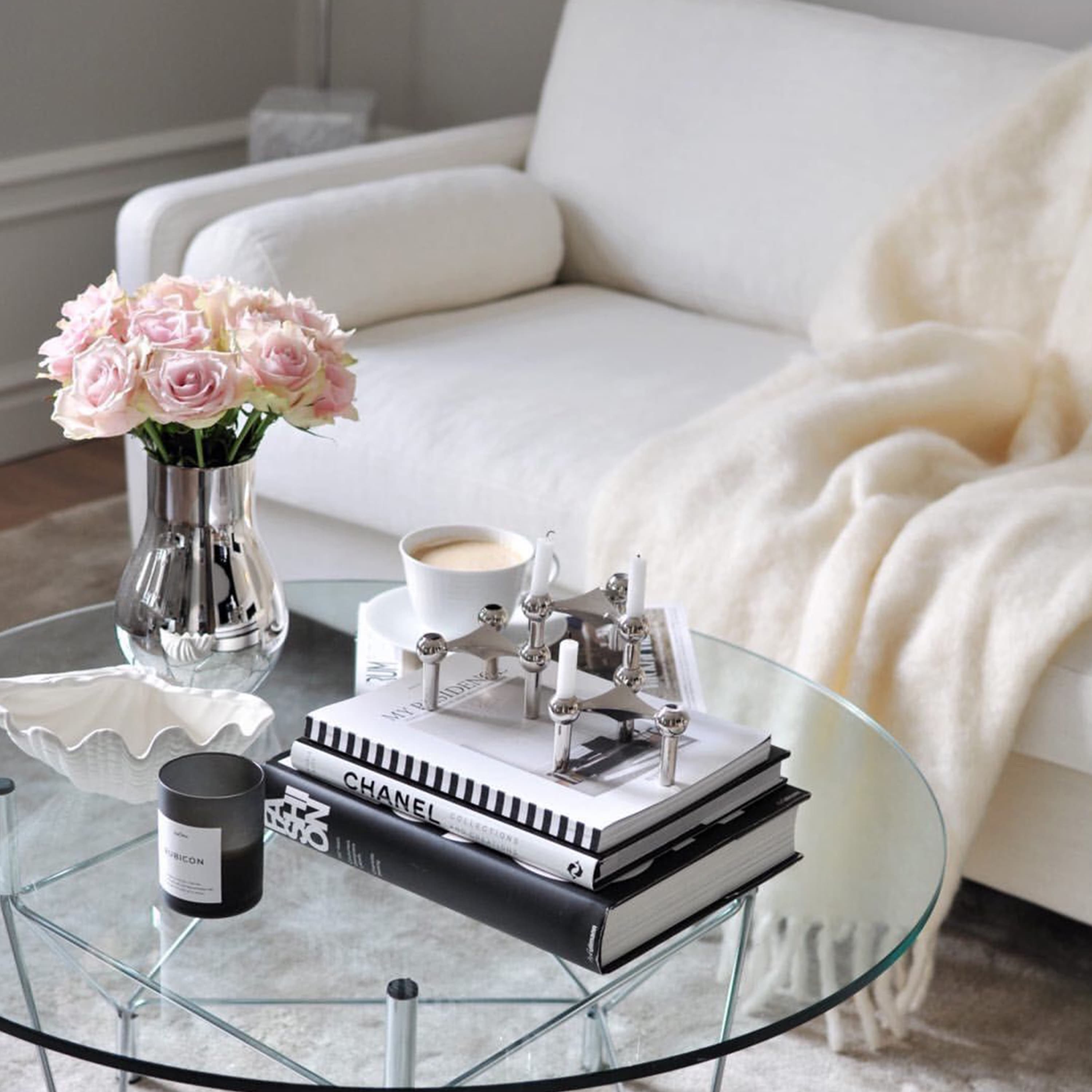 Luxury Kid Mohair Decke Pure White