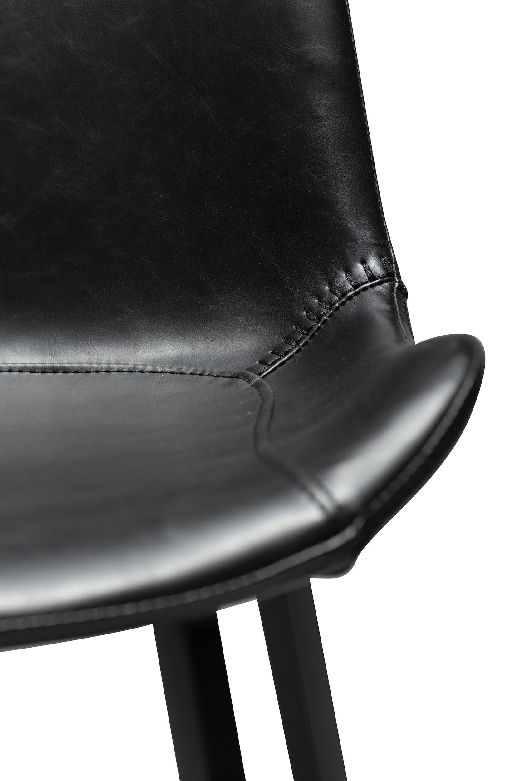 Hype Bar Stool Faux Leather Black 75cm
