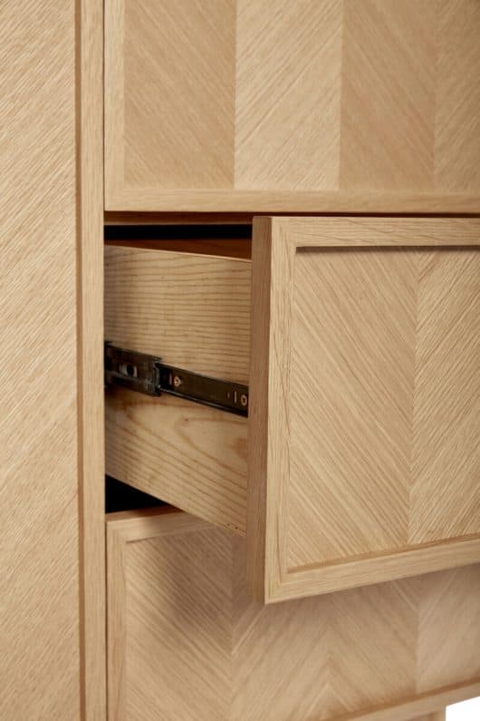 Herringbone Wardrobe FSC Oak 100x180cm