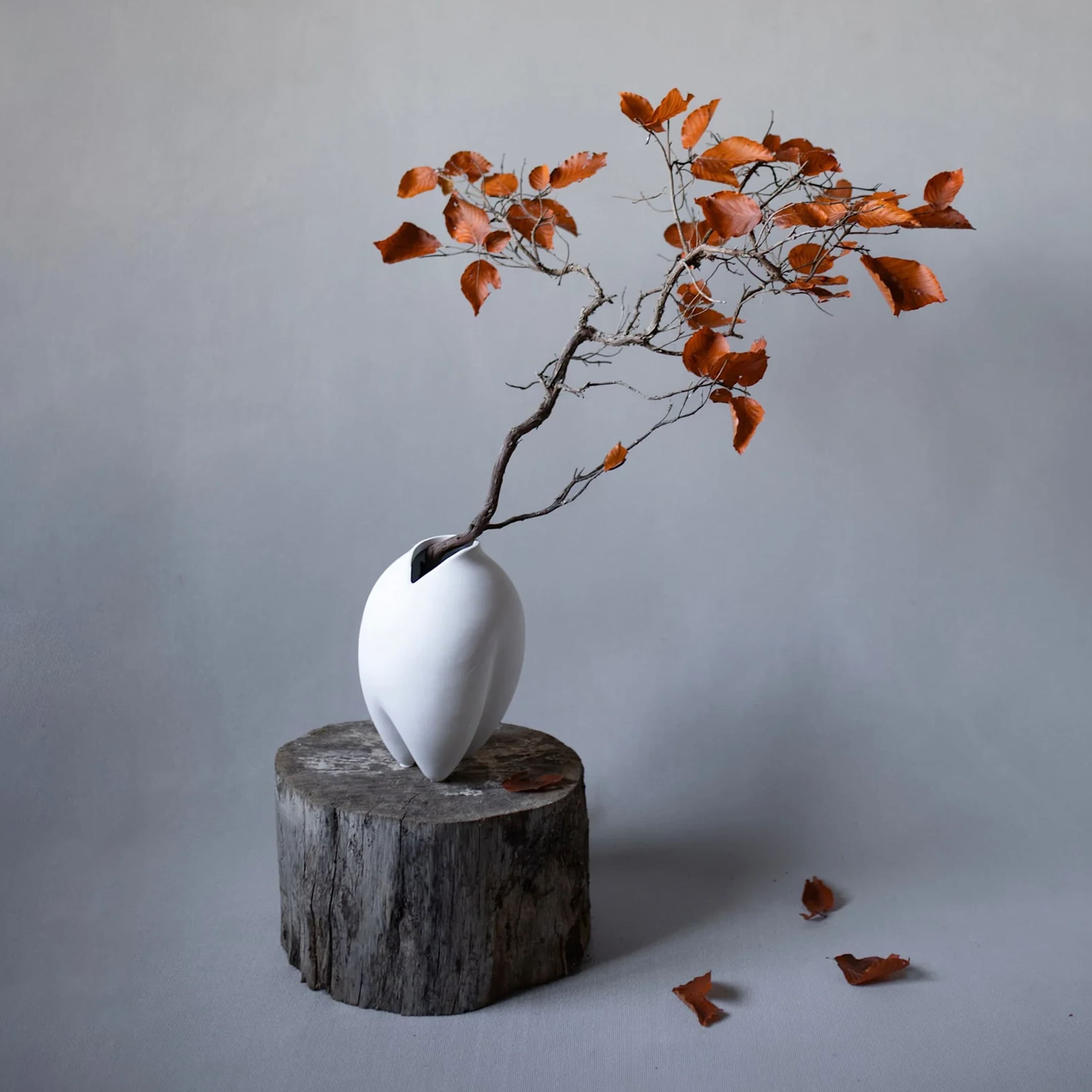 Sumo Vase Bone White Slim Petit