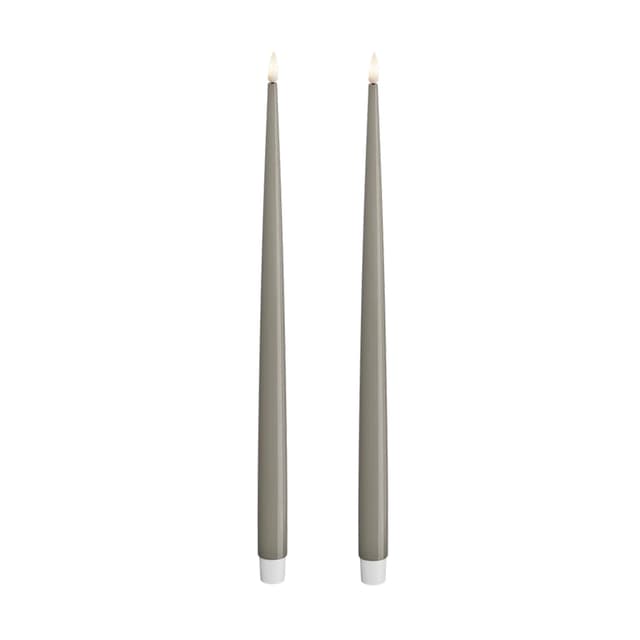 LED Candle Shiny Sand 38cm Set of 2