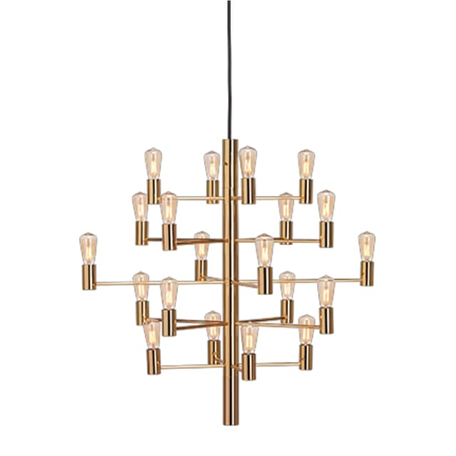 Manola 20 LED-Deckenleuchte Messing Satin Brass