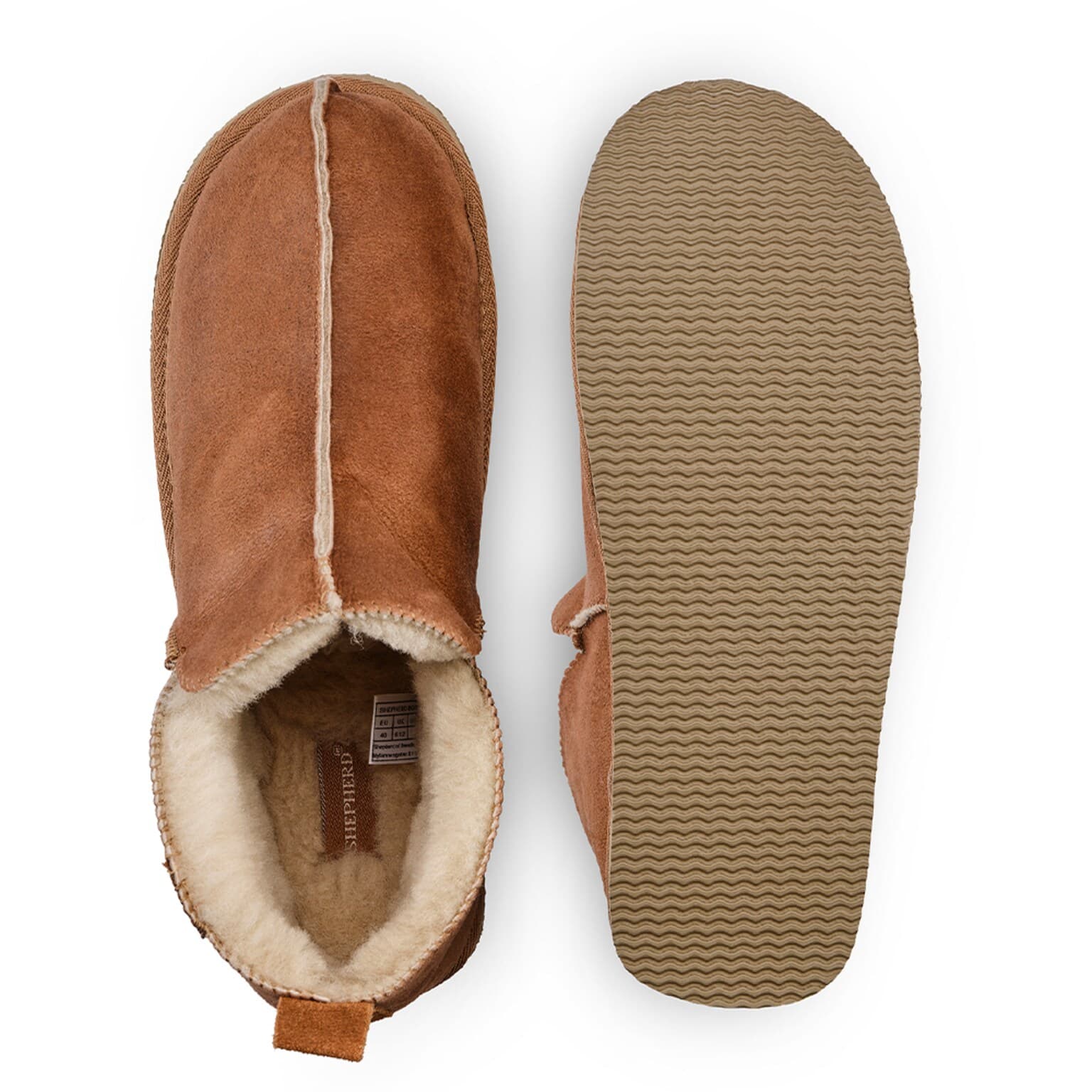 Anton Slippers Antique Cognac Size 44