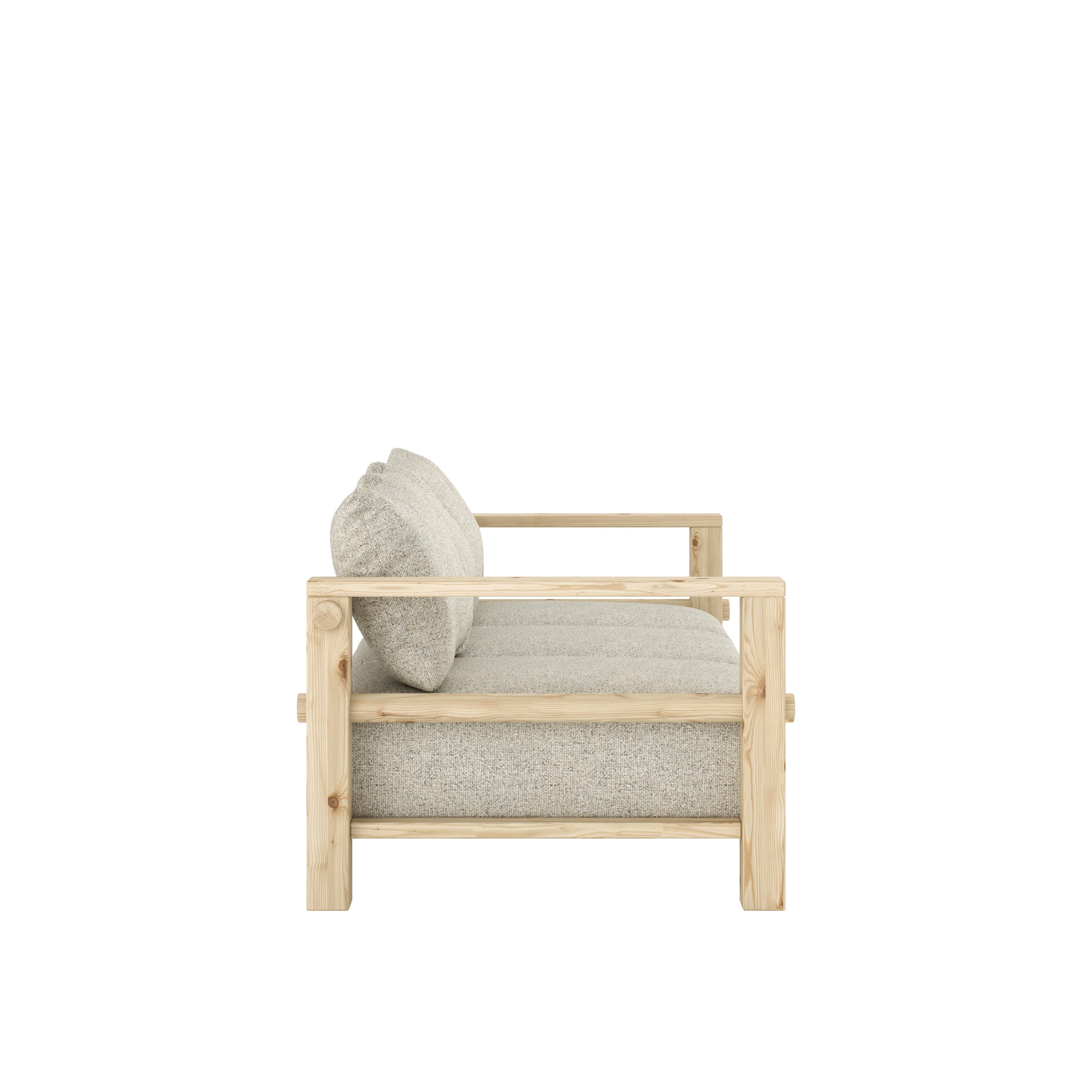 Bare Sofa Bed Raw/Soft Chalk