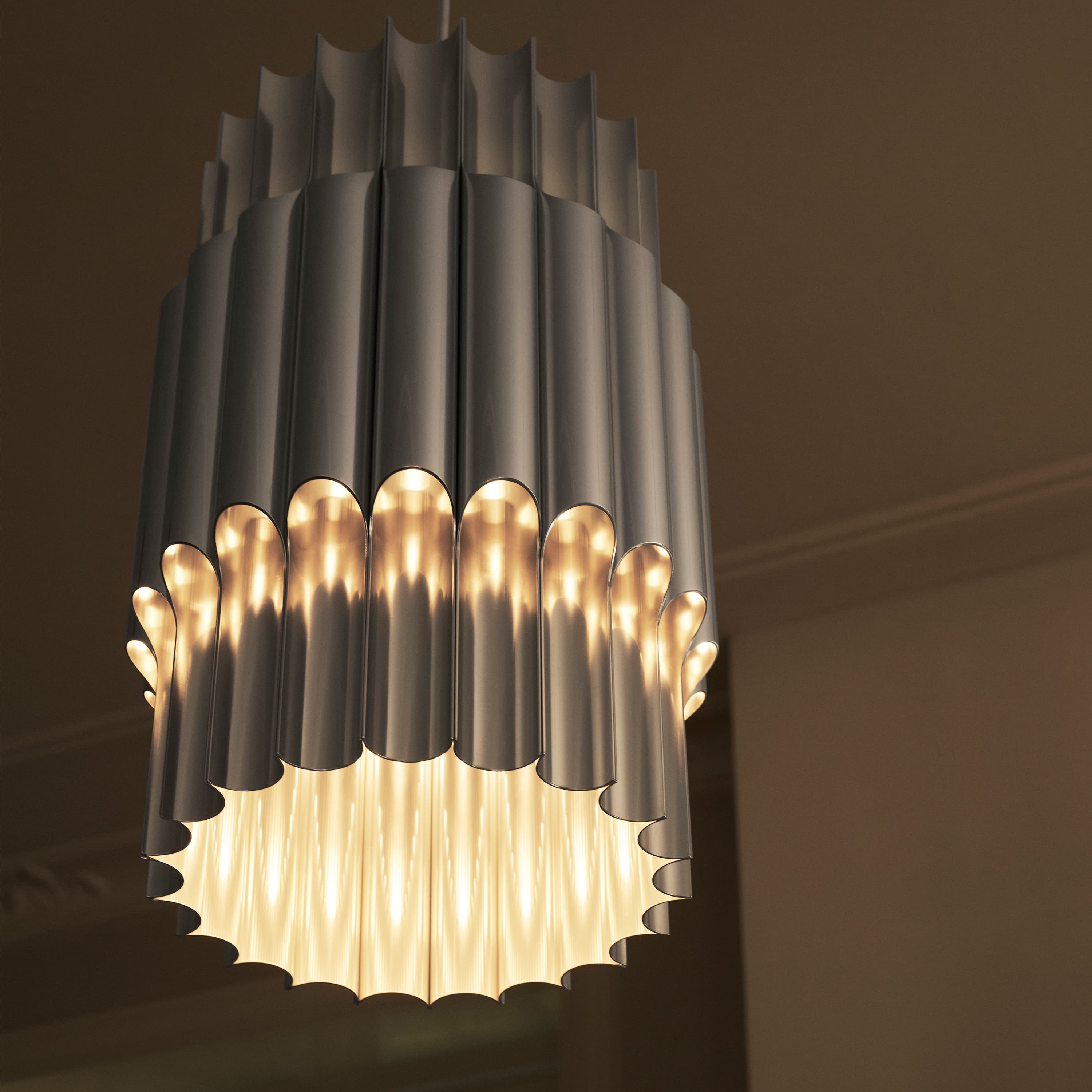 Pan Ceiling Light Aluminium 30cm