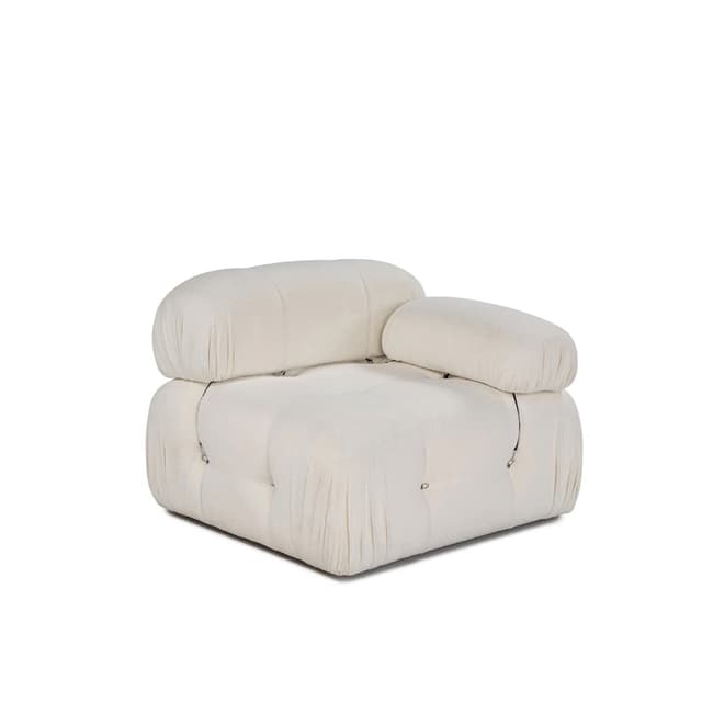 Blanca Rechtes Modul White Bouclé