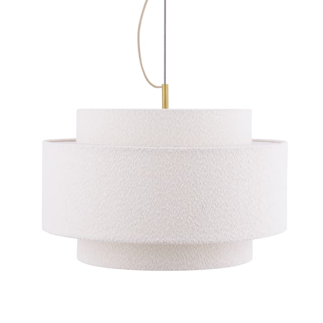 Noah Deckenlampe Bouclé Weiß 50cm