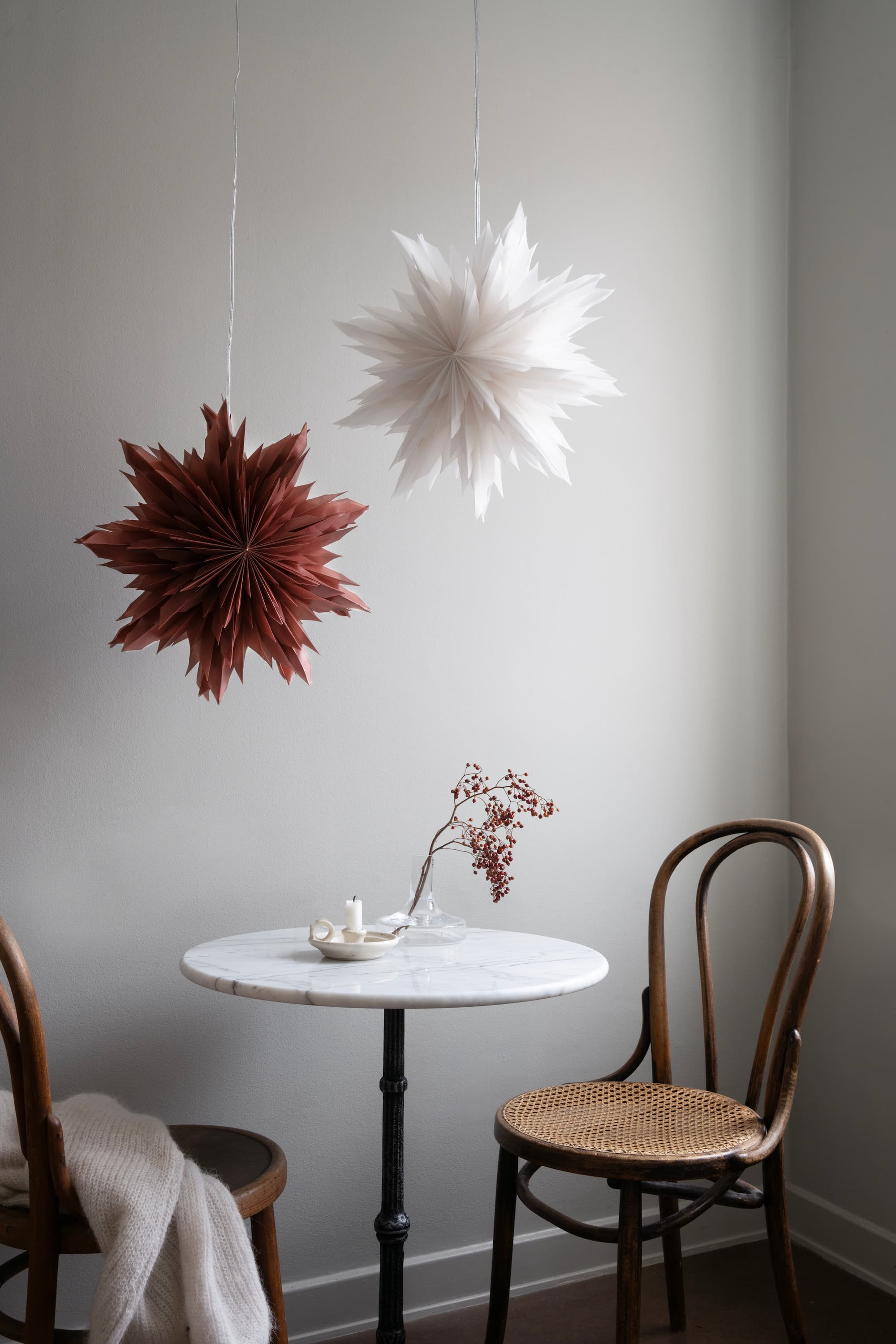 Oslo Weihnachtsstern Rot Ocker 44cm