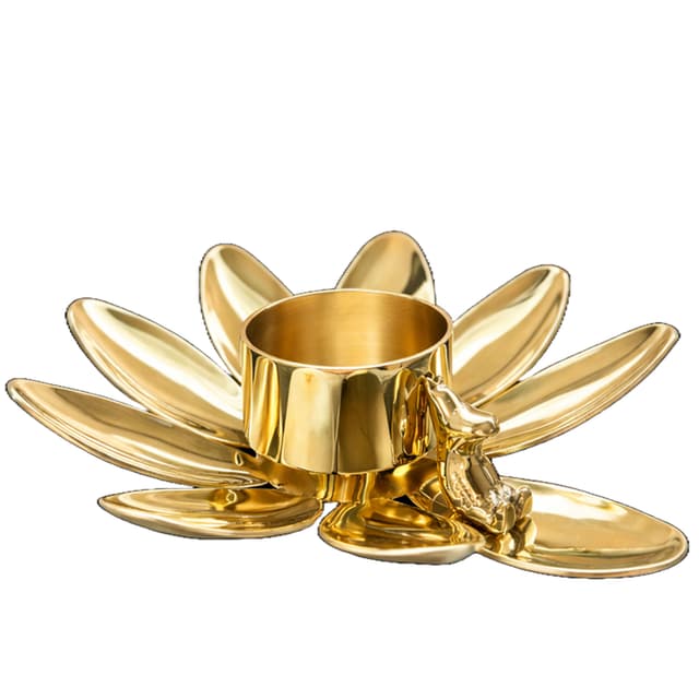 Hilke x Mumin Windlicht Gold 7cm