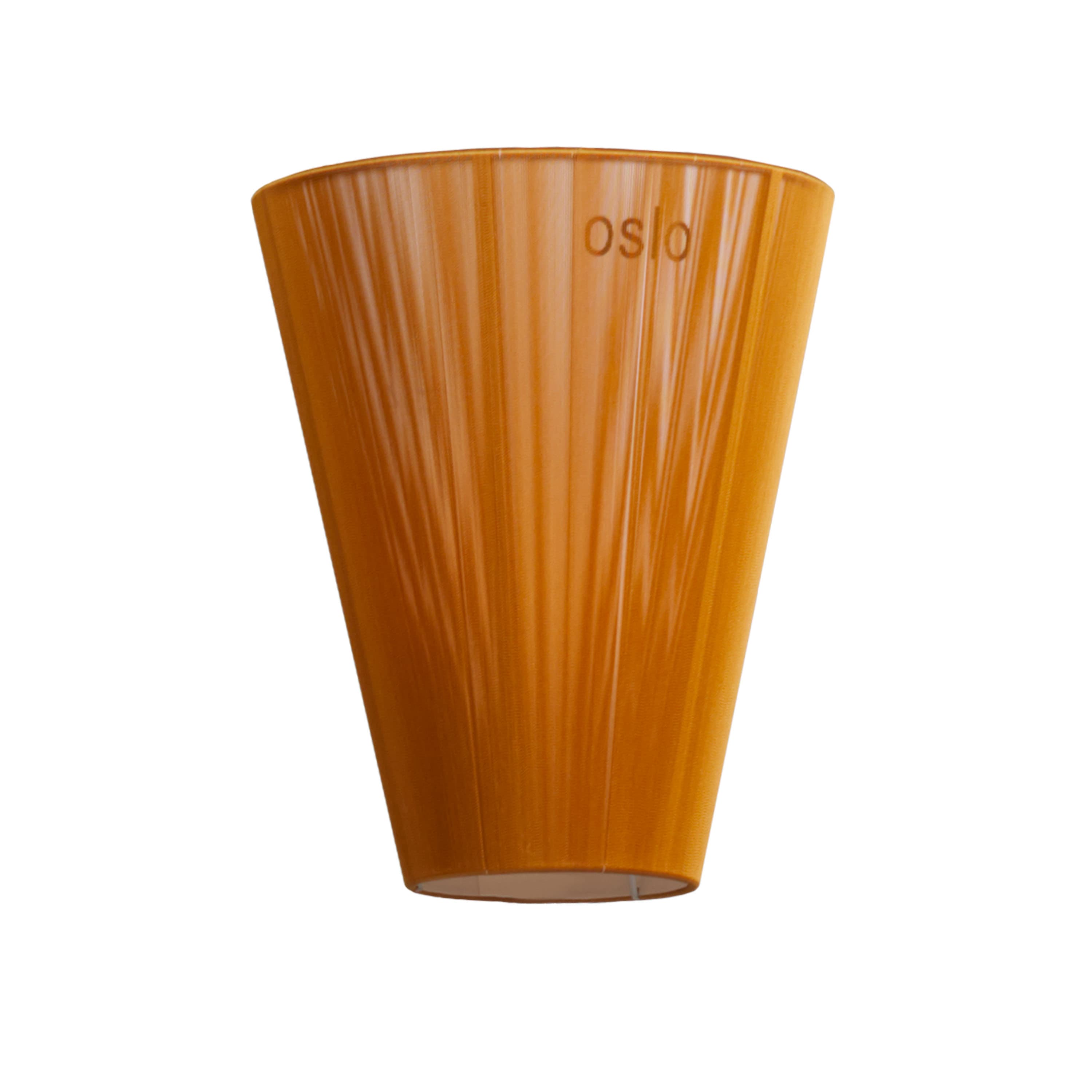 Oslo Wood Stehlampe Schirm Caramel