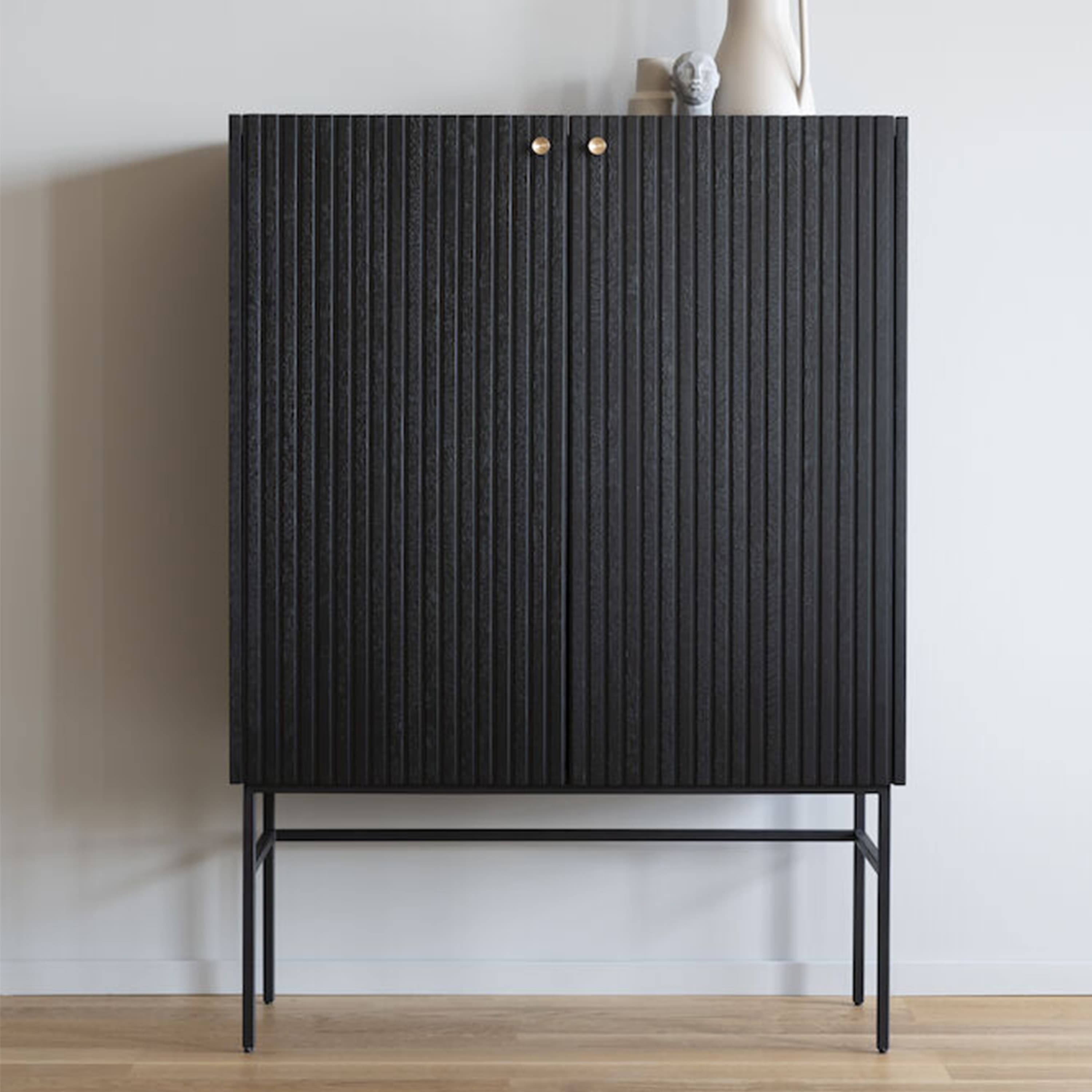 Halifax Schrank Schwarz 100cm