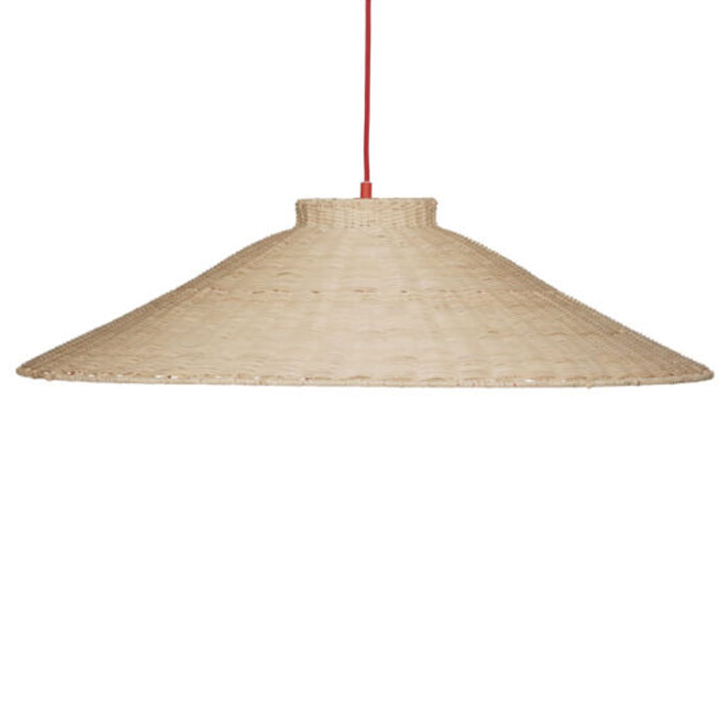 Chand Deckenlampe Natur/Rot