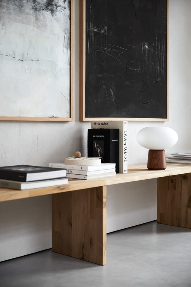 Olivia Table Lamp Dark Ash 27cm