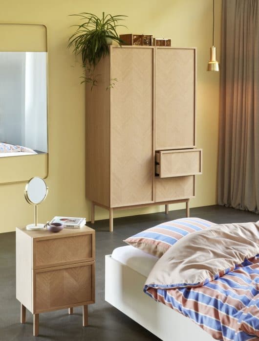 Herringbone Nachttisch FSC Eiche