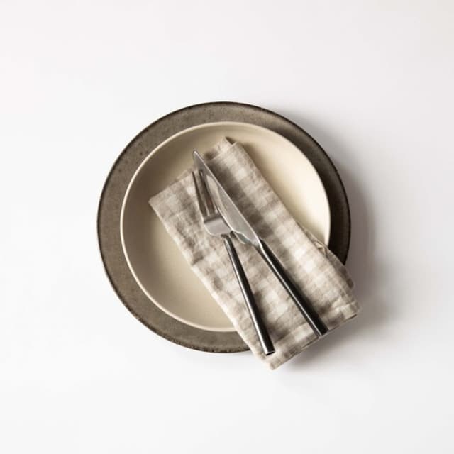 Linen Gingham Natural